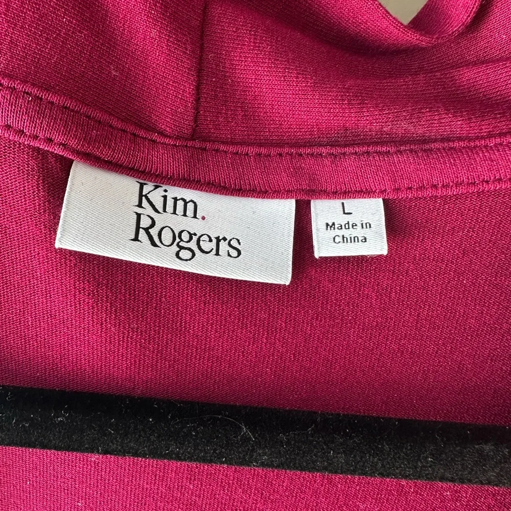 Kim Rogers Magenta Open Front Cardigan - Picture 2 of 5